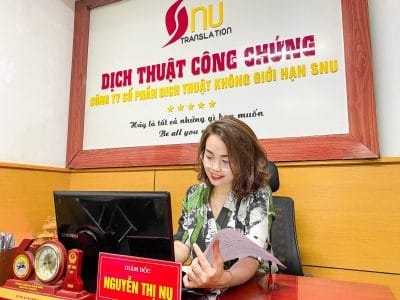 Công ty Dịch Thuật SNU đứng top dịch vụ dịch thuật tại Hà Nội